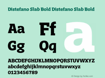 Distefano Slab Bold