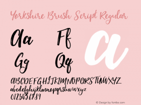 Yorkshire Brush Script