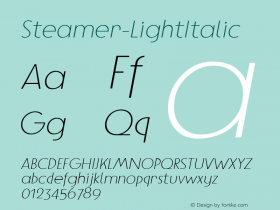 Steamer-LightItalic