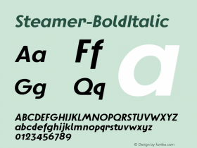 Steamer-BoldItalic