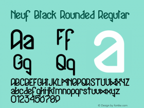 Neuf Black Rounded