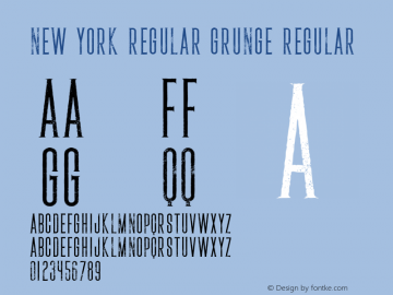 New york Regular Grunge