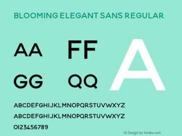 Blooming Elegant Sans