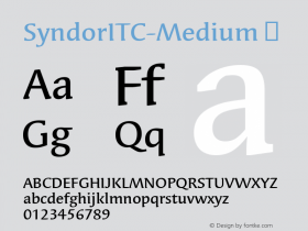 SyndorITC-Medium