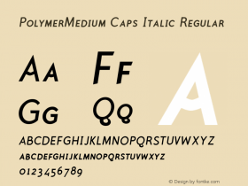 PolymerMedium Caps Italic