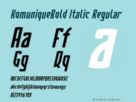 KomuniqueBold Italic