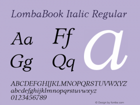 LombaBook Italic