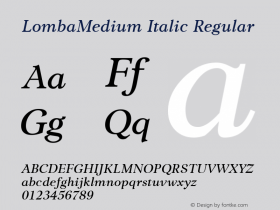 LombaMedium Italic