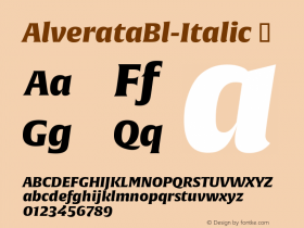 AlverataBl-Italic