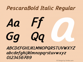 PescaraBold Italic