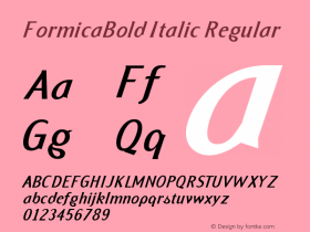 FormicaBold Italic