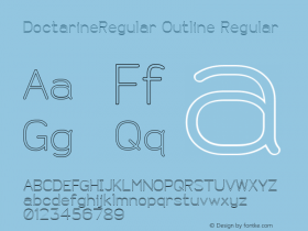 DoctarineRegular Outline