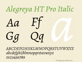 Alegreya HT Pro