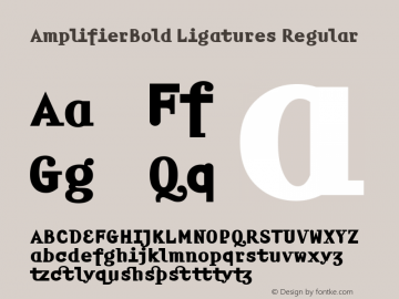 AmplifierBold Ligatures