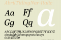 AbrilTitlingNar-Italic