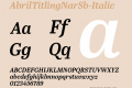 AbrilTitlingNarSb-Italic