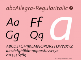 abcAllegra-RegularItalic