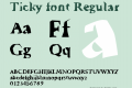 Ticky font