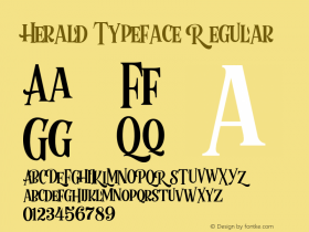 Herald Typeface