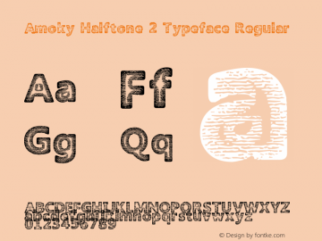 Amoky Halftone 2 Typeface