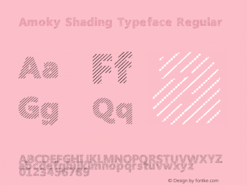 Amoky Shading Typeface