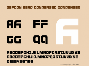 Defcon Zero Condensed