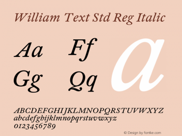 William Text Std Reg