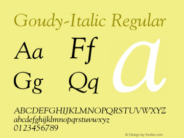 Goudy-Italic