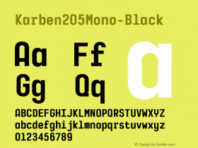 Karben205Mono-Black