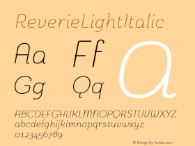 ReverieLightItalic