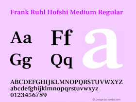 Frank Ruhl Hofshi Medium