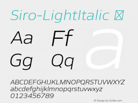 Siro-LightItalic
