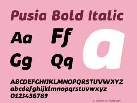 Pusia Bold