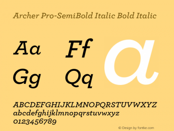Archer Pro-SemiBold Italic