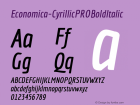 Economica-CyrillicPROBoldItalic