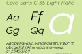 Core Sans C 35 Light