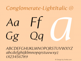 Conglomerate-LightItalic