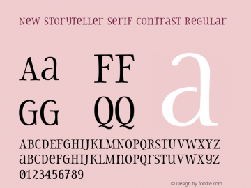 New Storyteller Serif Contrast