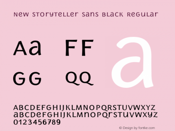 New Storyteller Sans Black