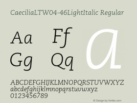 CaeciliaLT-46LightItalic