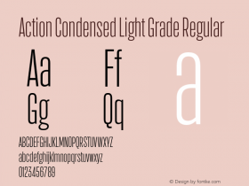 Action Condensed Light Grade