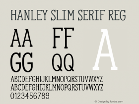 Hanley Slim Serif
