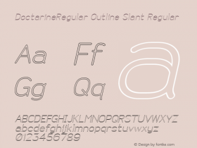 DoctarineRegular Outline Slant