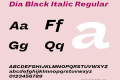 Dia Black Italic