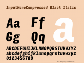 InputMonoCompressed Black