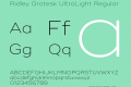 Ridley Grotesk UltraLight