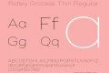 Ridley Grotesk Thin