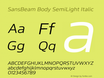 SansBeam Body SemiLight