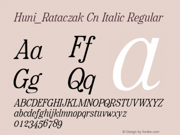 Huni_Rataczak Cn Italic