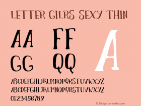 LETTER GILRS SEXY